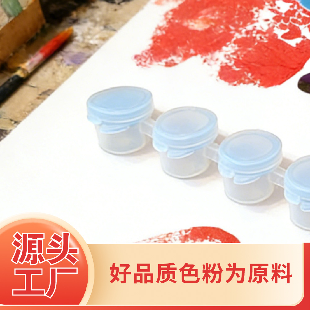 Caja Vacía para Pintura Acrílica de 6/8 Tiras de Plástico PE Transparente para Mezcla de Pintura