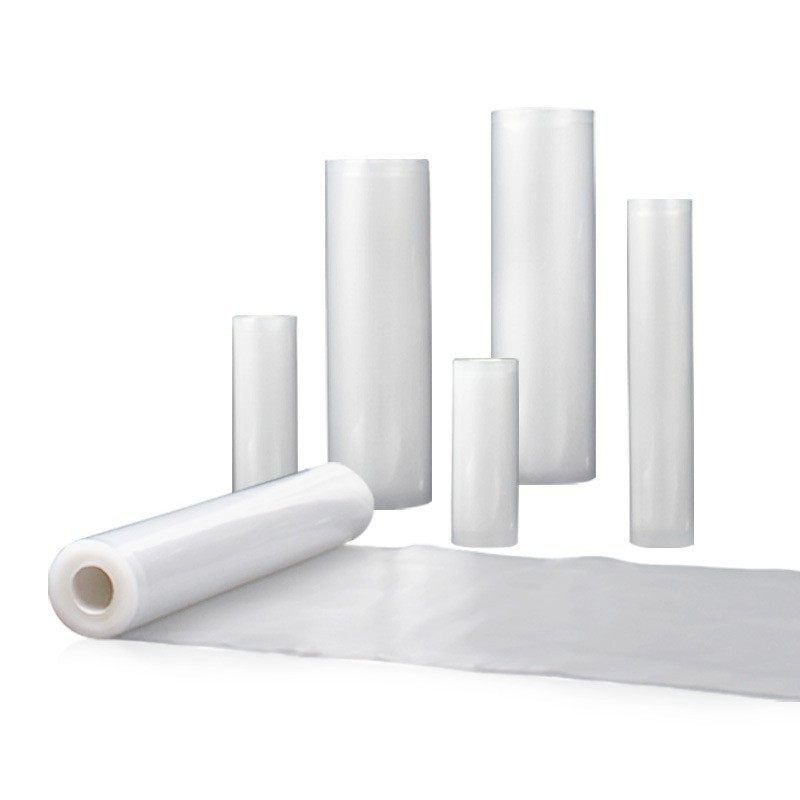 Estriado vacío bolsa de bobinado comprimido aire extraído congelado carne de carne alimentos frescos sellado máquina de vacío sellado Amazon al por mayor