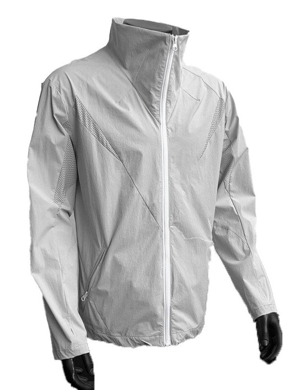 アメリカのトレンディなブランドメッシュ速乾性日焼け止め服メンズ夏薄いデザインニッチルーズカジュアルトップジャケット|undefined