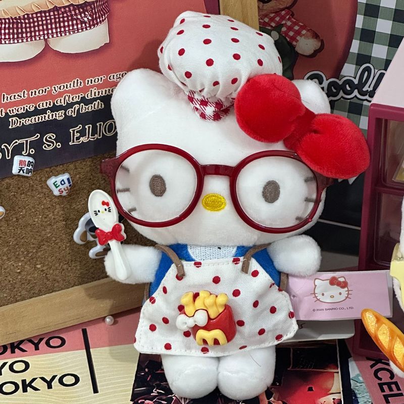 ハローキティバッグペンダントリトルシェフシリーズハローキティ人形ペンダントかわいい漫画人形キーホルダー|undefined