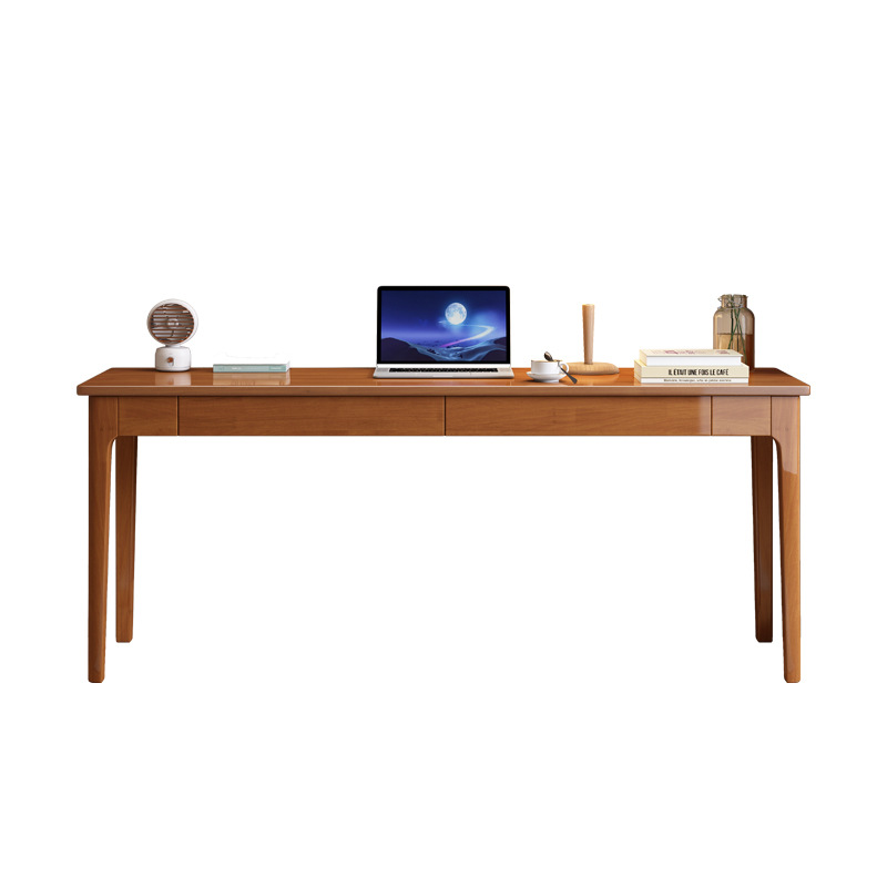 Madera sólida extremadamente estrecha computadora escritorio 40/45cm ancho moderno simple pequeño apartamento dormitorio largo libro Mesa