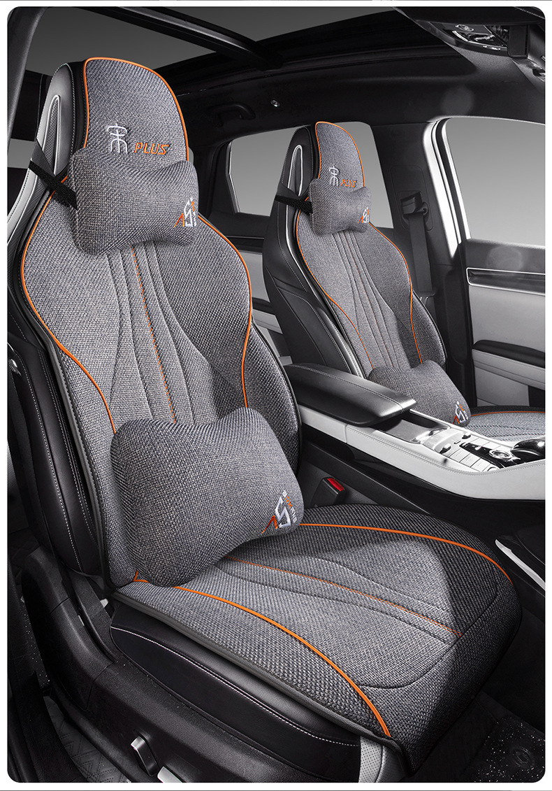 BYD Song plusdmi Car Seat Cover Special Cushion Seat Cushion Four Seasons Seat Cover Linen Half Pack Breathable ev