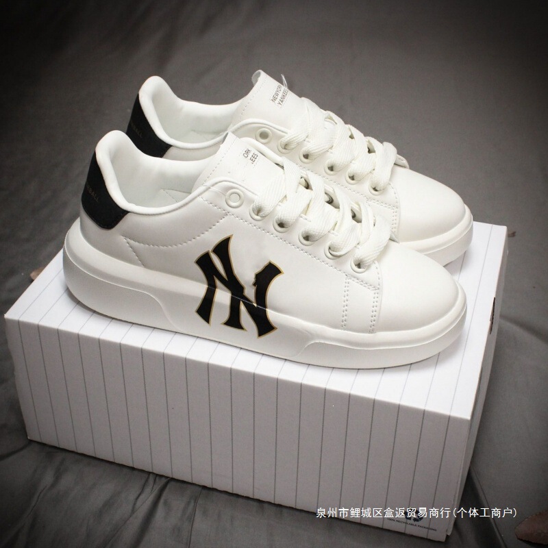 Original New Nyb Mcqueen Collaboration Mlb White Sneakers Dad Shoes Thick-Soled Couple's Lightweight Retro Casual Shoes for Men Original New Nyb Mcqueen Collaboration Mlb White Sneakers Dad Shoes Thick-Soled Couple's Lightweight Retro Casual Shoes for Men