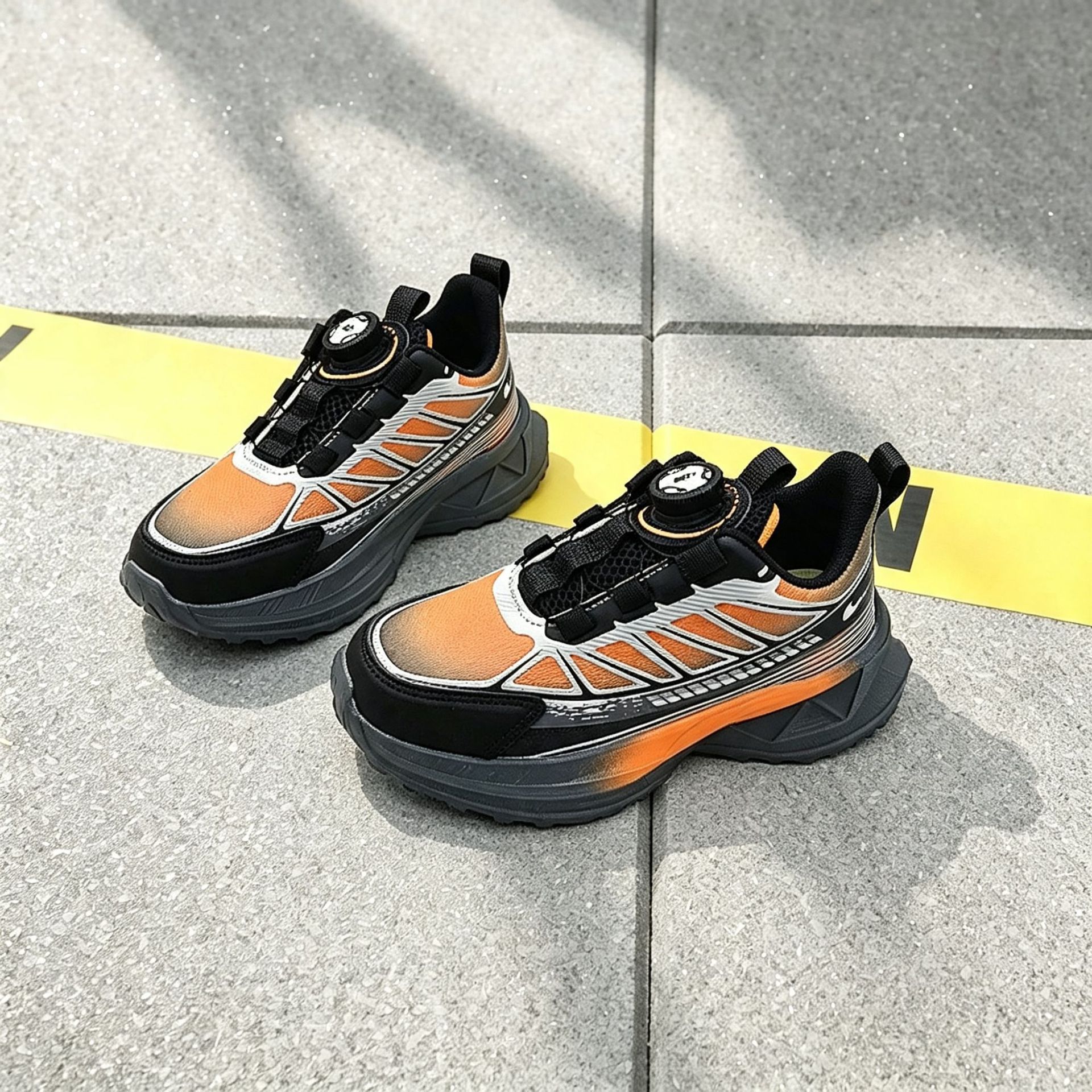 32-37 Tamaño de zapatos deportivos para niños, zapatos de correr de primavera y otoño, zapatos de correr de cuero para niños, zapatos deportivos para niños