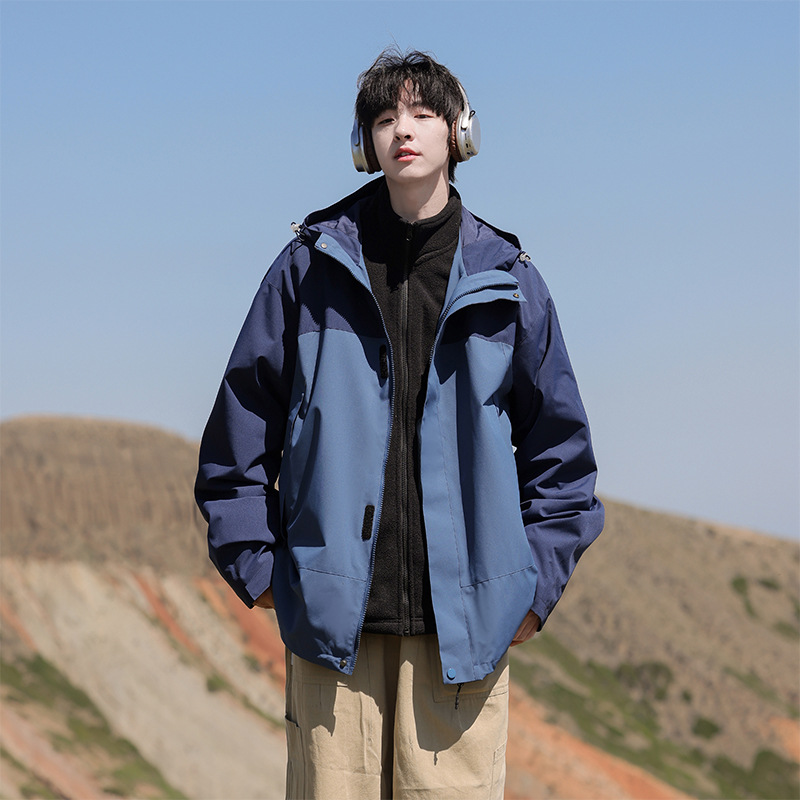 Demi-season travel waterproof windproof climbing jacket for hiking…