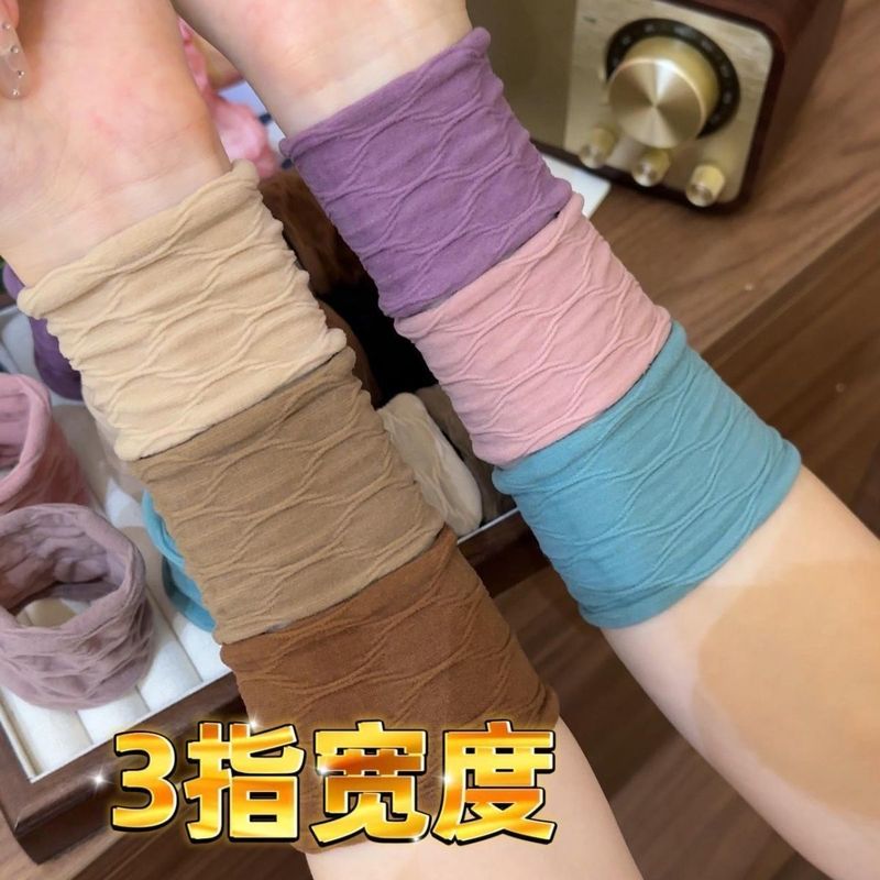 高弾性、超幅広シームレスヘッドバンド、髪を傷つけない高級ヘアアクセサリー、ゴムバンド、女の子用ハイポニーテールマスク、ヘアバンド|undefined