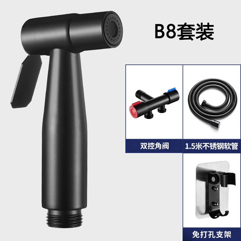 304 de acero inoxidable limpiador de inodoro PISTOLA DE PULVERIZACIÓN traje Booster boquilla de baño cuerpo limpieza Punch-inodoro libre de descarga