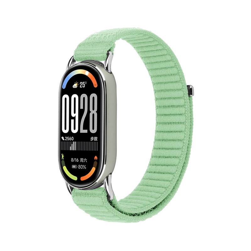 适用小米手环10表带波浪纹尼龙回环编织表带 mi band8/9 尼龙表带|undefined