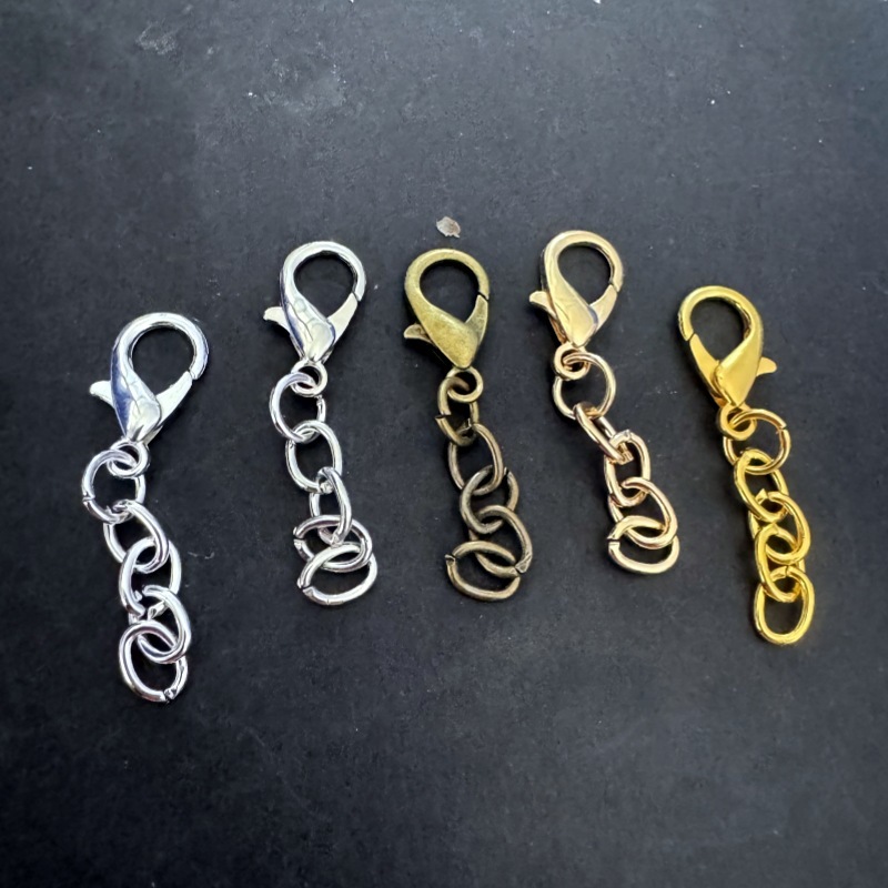 DIY ジュエリーアクセサリーロブスタークラスプ 4 セクションチェーン O 字型チェーンおもちゃブレスレットキーホルダーハンギングチェーンメーカー在庫卸売|undefined