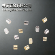 保色定位管可夹扁固定管珠14K包金铜镀手链项链收尾扣diy饰品配件