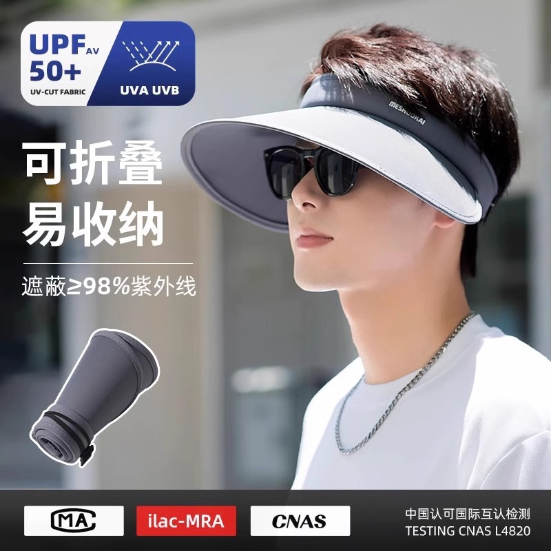 [foldable] temperament gray [large eaves sun protection]