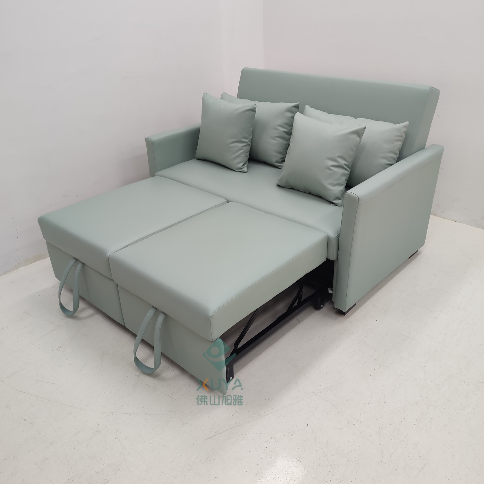 Sofá cama plegable de tres segundos tipo pequeño hogar tecnología tela sofá cama deslizante anti-cat arañazo sala de estar apartamento plegable peinado