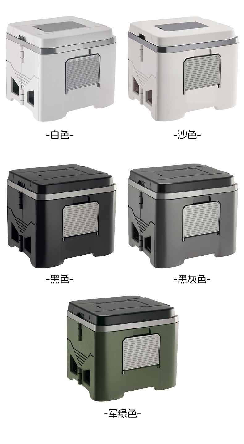 Cross-Border New Folding Toilet Car Emergency Camping Toilet Stool Adult Portable Deodorant Outdoor Mobile Toilet