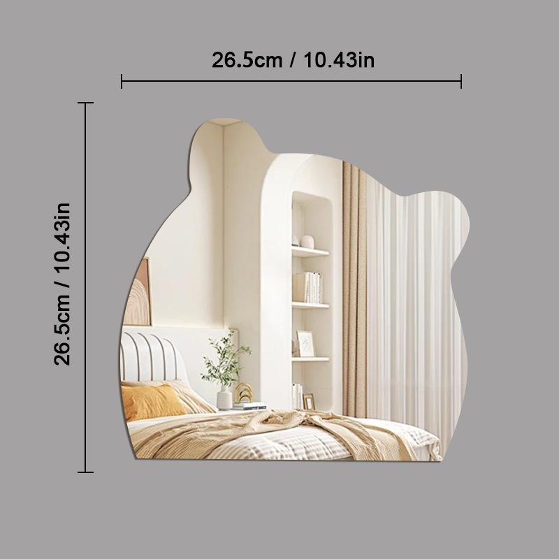 Decorative Bathroom Mirror High-definition Acrylic Wall Sticker_voghion.com