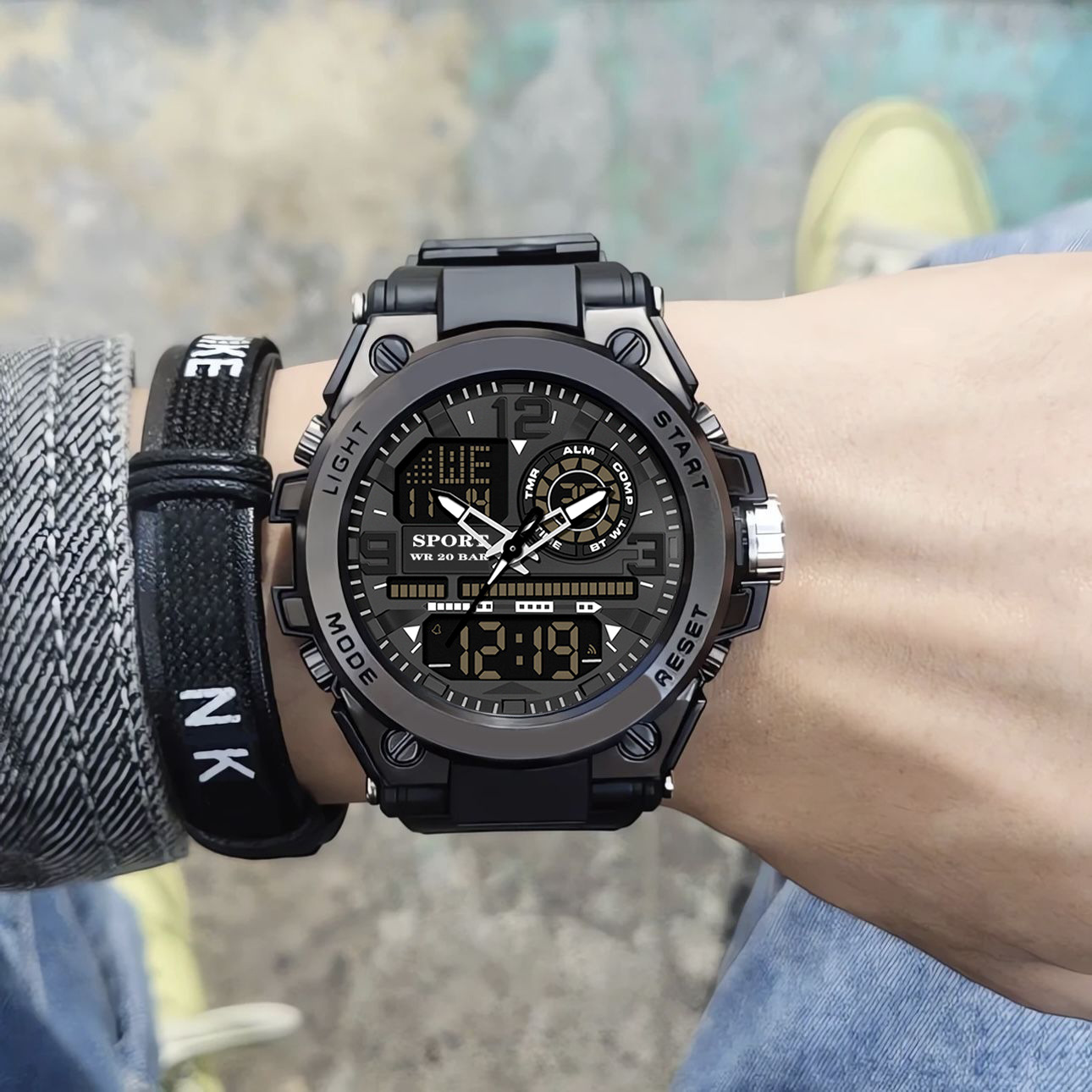 Men's Watches Multifunctional Electronic Watch Special Forces Large Plate Digital Student Watch Men's Exam Luminous Anti Fall And Waterproof_voghion.com