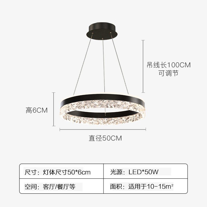 Lámpara de sala de estar led de lujo ligera moderna y sencilla, lámpara de restaurante de personalidad creativa, dormitorio principal para el hogar, lámpara Zhongshan