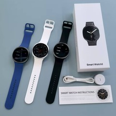 新型HD8 44mm Bluetooth通話機能付きwatch8スマートウォッチ、丸型画面、スポーツナビゲーション、リマインダー機能搭載スポーツウォッチ