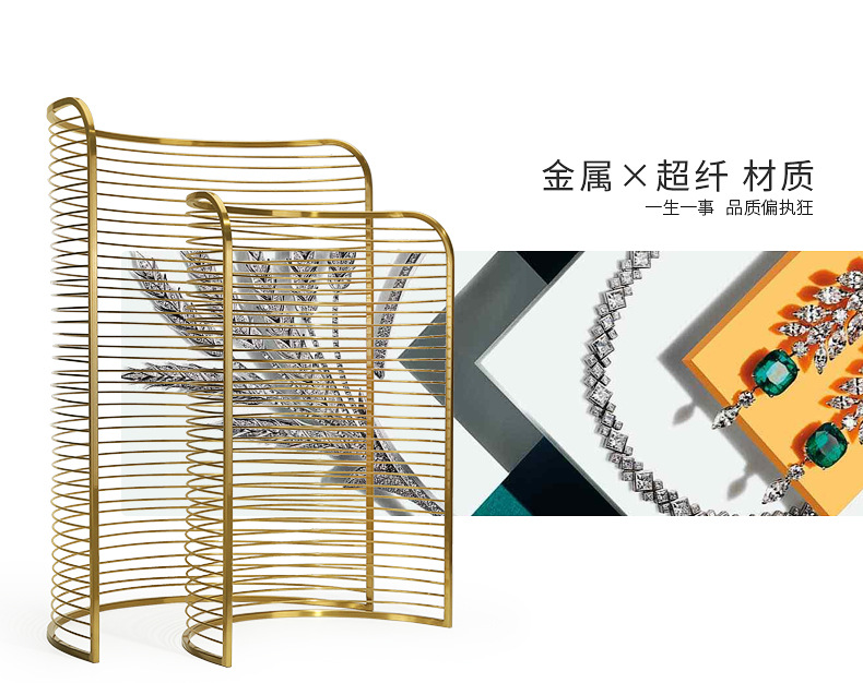 A068-(1003-142)宝蓝色超纤金属橱窗-(旭跃)详