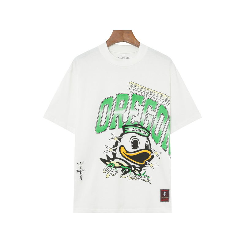 Travis Scott Peripheral Parade Concert American Fashion High Street Loose Round Neck Cactus Jack Short-Sleeved T-Shirt