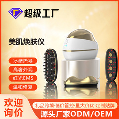 新しいEMS取り外し可能なヘッド電動マッサージ櫛ヘッドマッサージ器ヘアケア脱毛防止ヘッド治療赤光健髪櫛