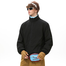 25跨境潮流工装男冬季轻量高蓬棉服三防连帽外套情侣宽松棉衣服批