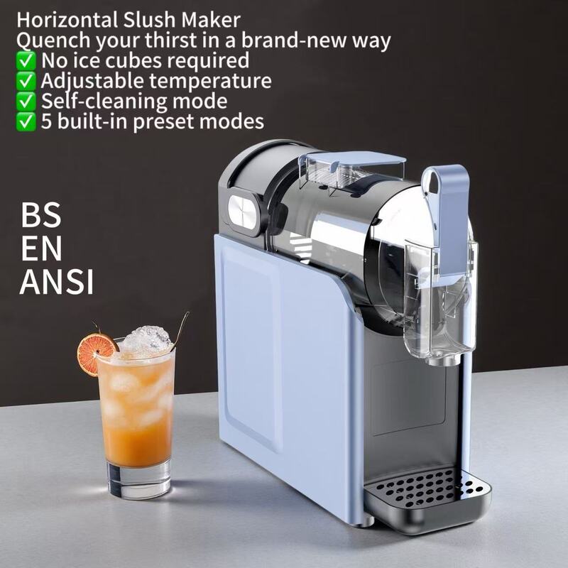 Cross-Border Snow Melting Machine, Household Cold Drink Slush Machine, Small Single-Cylinder Fully Automatic Cleaning Ice Cream Machine, Ice Smoothie Machine, Ice Shaving Machine