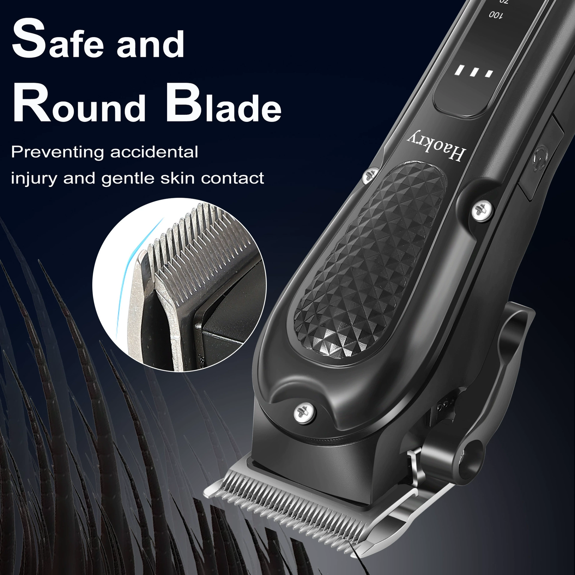 Electric hair clipper for home use, adjustable set
