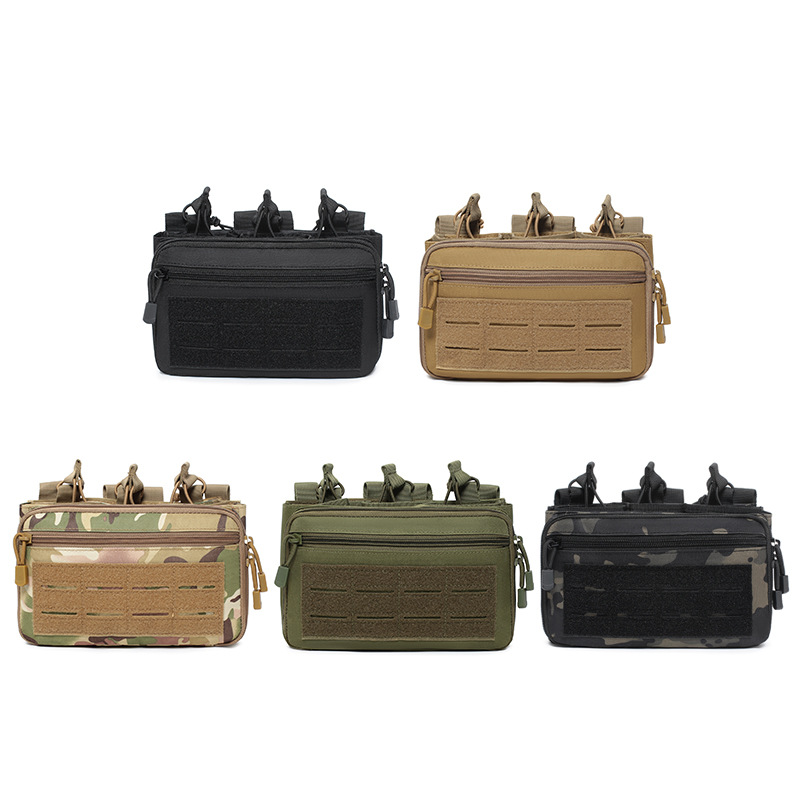 Cross-Border New Multifunctional Storage Bag Laser Military Fan Tactical Magazine Pouch Molle Vest Waist Bag Magazine Pouch