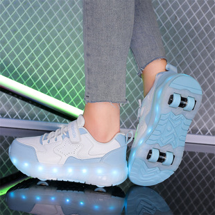 Direct Supply and Delivery of Roller Shoes, Four-Wheel Roller Shoes for Boys and Children, Shoes with Wheels for Girls, Trendy New Models of Roller Shoes
