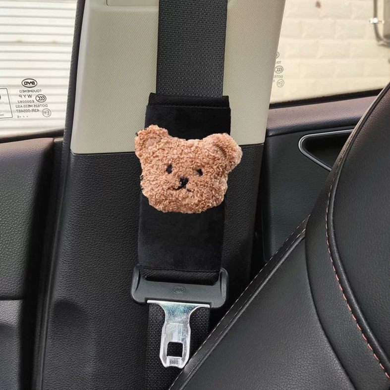 Cartoon Cute Cloud Car Seatbelt Shoulder Pad Panda Short Style Car Seatbelt Decoration Wholesale