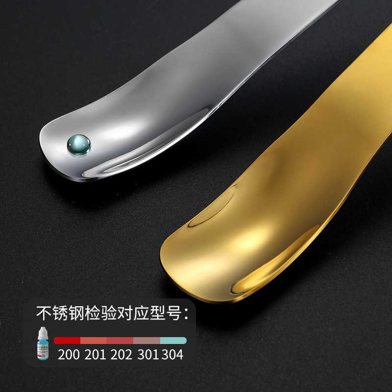 Cruz-frontera creativa 304 cuchara de acero inoxidable helado cuchara helado cabeza plana postre cuchara de mezcla cuchara de la torta