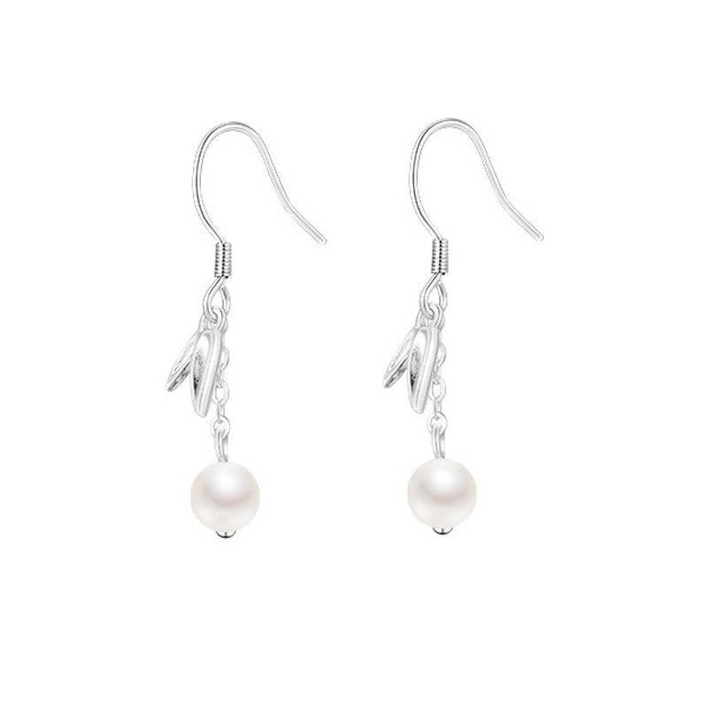 Hetian Bamboo Super Fairy Round Bead Jade Earrings Ancient Style Chinese Hanfu Cheongsam Tassel Leaf Ear Hooks For Women_voghion.com