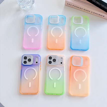 Suitable for Apple 17Promax Skin-Like Gradient Phone Case Iphone18 Matte Chameleon, with Lens Cover