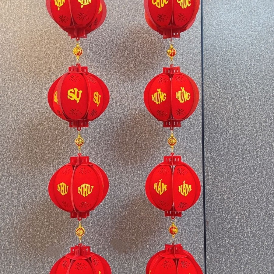 원형 등불 대련