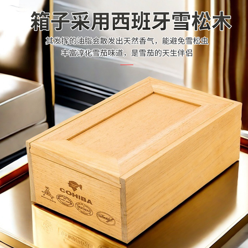 秘鲁雪松木雪茄盒50支装实木雪茄盒商家展示柜专用雪茄展示盒现货|undefined
