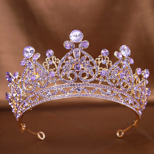 Foreign trade hot-selling rhinestone crown tiara European style bridal alloy crown hair accessories Baroque dress makeup accessories
