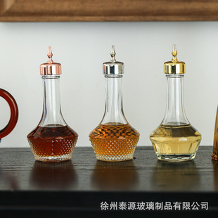 Japanese 50ml Transparent Glass Bottle Bitter Essence Bottle Bar Bartending Liquid Seasoning Dispenser with Oil Spout Wholesale