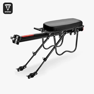 Rack, Tail Rack, Basket, Basket, Car bike rack - semi-quick-release-shelf-magic-buckle-seat-cushion-pu-waterproof-portable-and-quick-release
