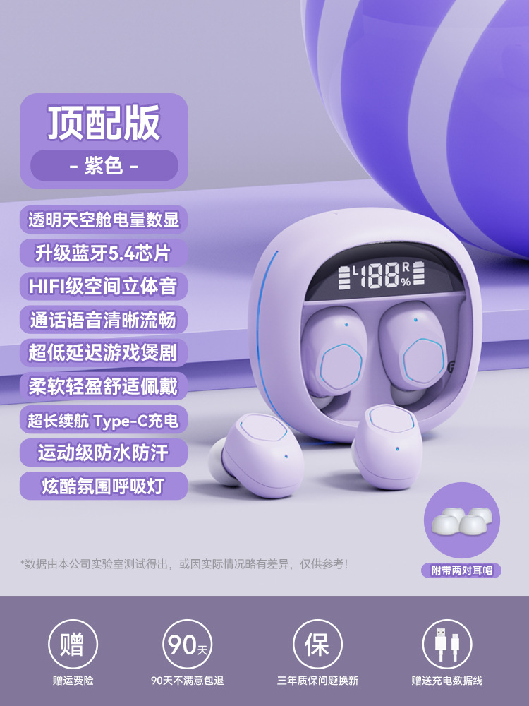 Auriculares inalámbricos Bluetooth 2024 nuevo tipo de reducción de ruido en la oreja para niños y niñas con batería de larga duración Shi'y para Apple