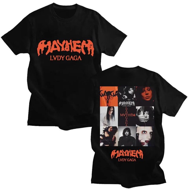 2025 Lady Gaga Mayhem New Album T-Shirt Fashion Y2K Retro Unisex T-Shirt Trendy Oversized Cotton 2025 Lady Gaga Mayhem New Album T-Shirt Fashion Y2K Retro Unisex T-Shirt Trendy Oversized Cotton