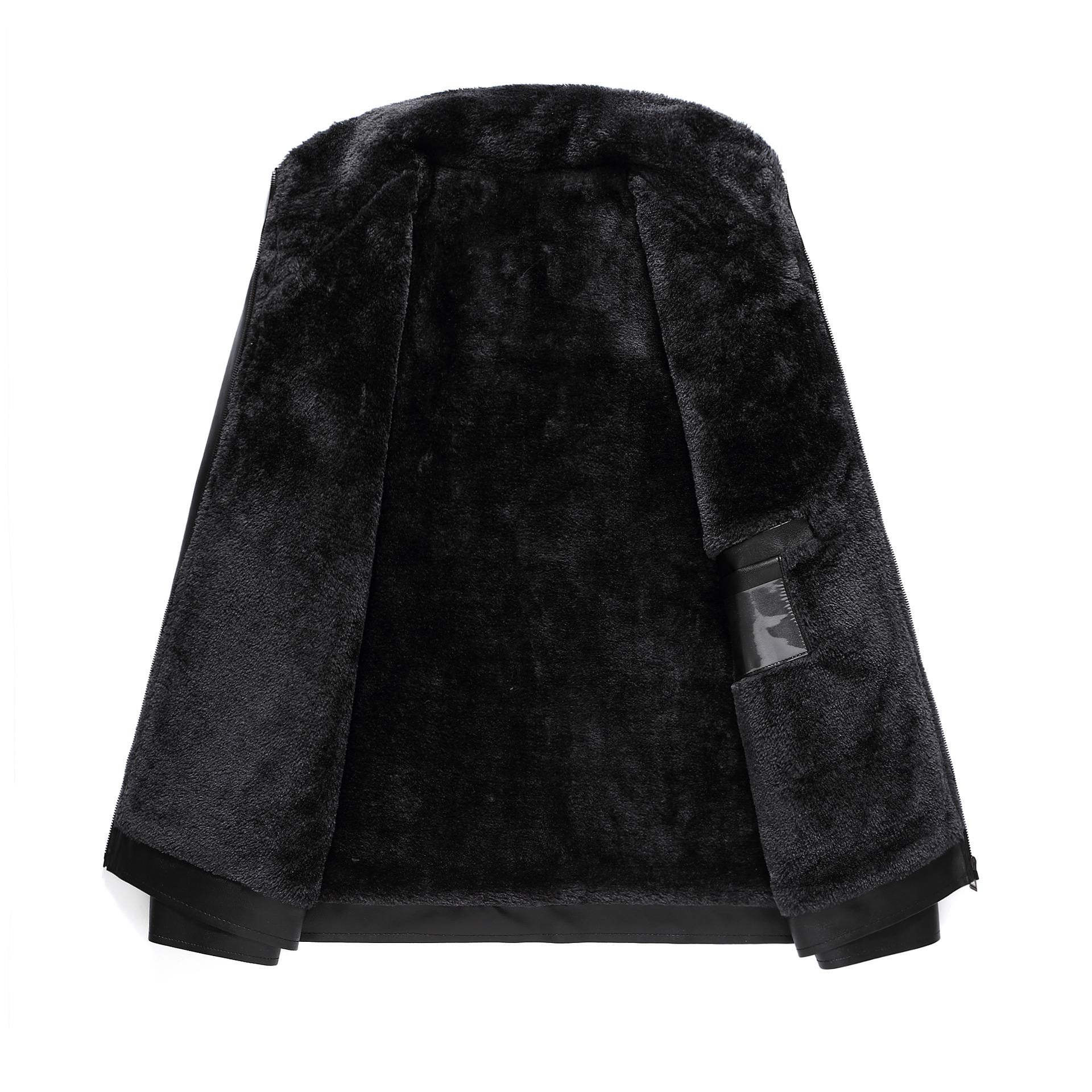 Otoño nuevo estilo piel todo en uno retro chaqueta de cuero para hombre traje de papá casual más chaqueta gruesa de terciopelo hombres