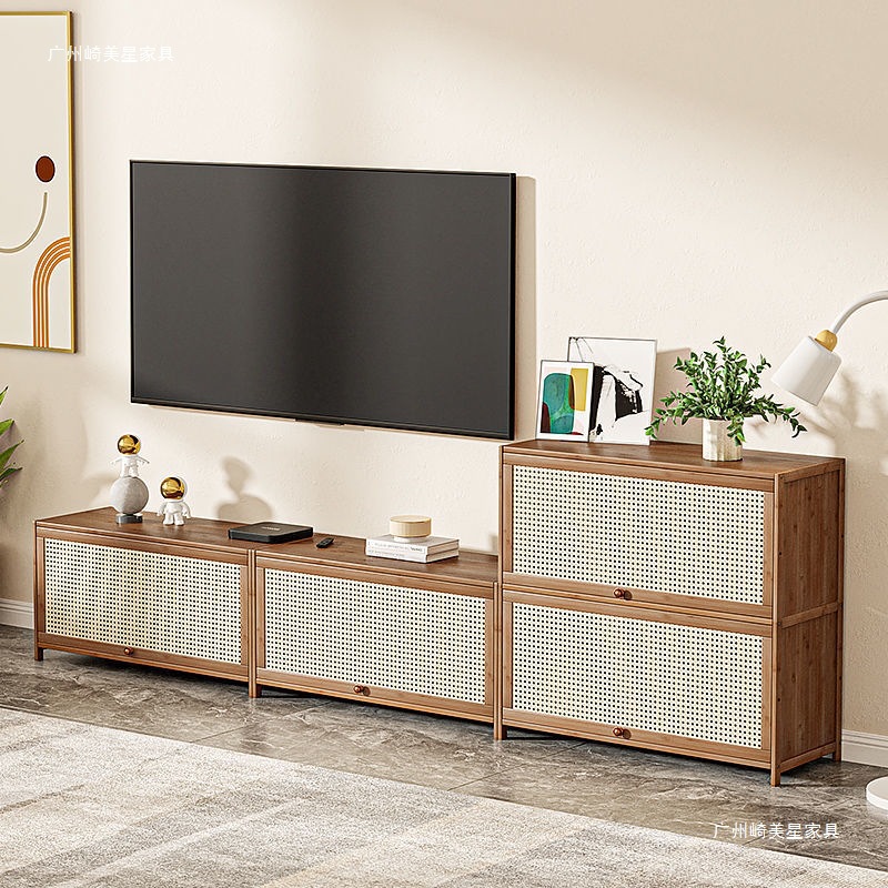 Ultra-Thin Tv Cabinet for Small Apartments, Ultra-Narrow, Simple and Modern Living Room Combination, New Coffee Table, Side Cabinet, Floor Cabinet, Home Storage