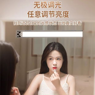 Oa5M Mirror Headlight with Sensor Mirror Light Rechargeable Makeup Dressing Lighting Fill-In Table Lamp Mirror Mirror Free