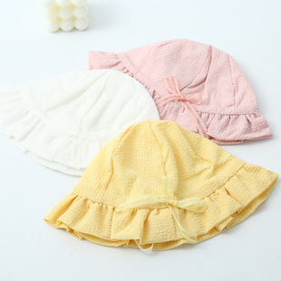 Summer Baby Sunshade Hat Baby Cute Fun Fisherman Hat Spring and Autumn Baby Girl Sunscreen Hat Children's Basin Hat Tide