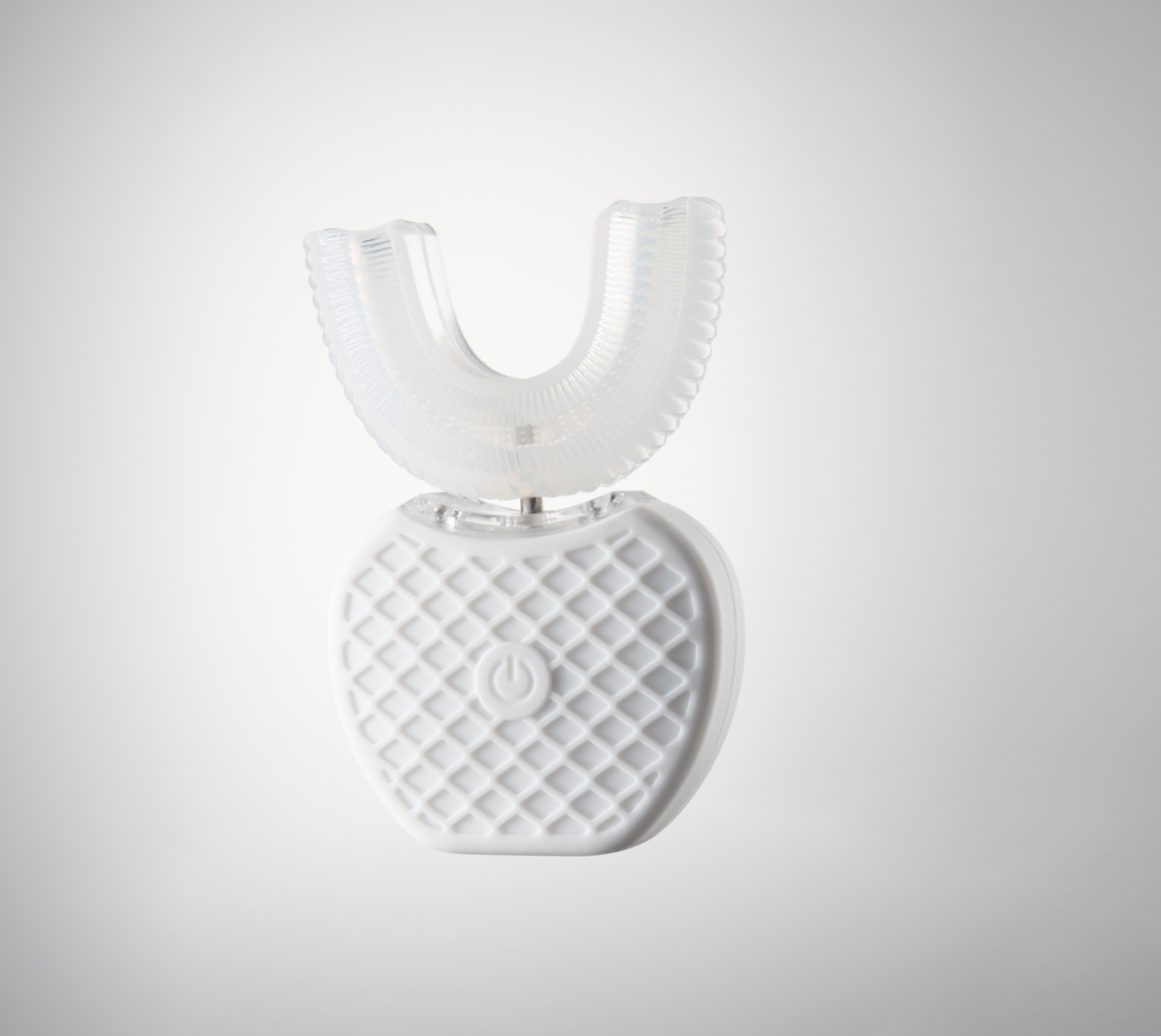 Cepillo de dientes eléctrico en forma de U, cepillo de dientes inteligente 360 °   Limpiador dental ultrasónico, cepillo de dientes eléctrico recargable por USB para personas con poca paciencia