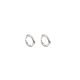 S925 silver earrings ear ring ear bone stud female ear piercing niche high sense plain ring circle ear buckle ear pin earrings female
