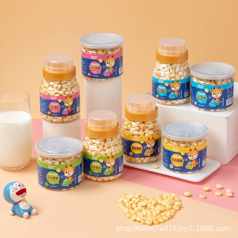 Бисквитные булочки Bella Little Egg с начинкой из молочных бобов, 80 г, детский снек, легко тающие печенья, молоко из ямса