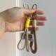 Outdoor Backpack Mountaineering Buckle Nylon Woven Rope Bag Hanging Decoration Bag Zipper Lanyard National Tide Mobile Phone Rope Keychain
