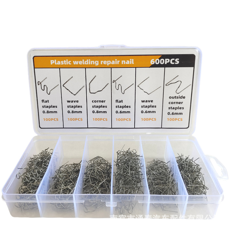 Spot coche parachoques clavos de soldadura alambres de soldadura parachoques rotos clavos de reparación de plástico máquina de plástico clavos de soldadura de reparación de fusión en caliente