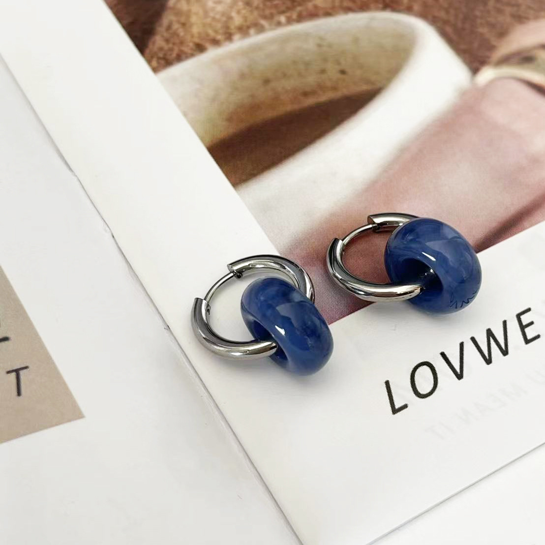 Fashion Geometric Stainless Steel Plating Earrings 1 Pair